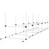 Set of 6 Dog Agility Training Equipment Adjustable Jump Bar Pet Exercise Kit with Carrying Bag (White)