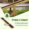 Wood Pet Seesaw, Dog Agility Training Equipment for Obedience Training, Weather Resistant, Yellow